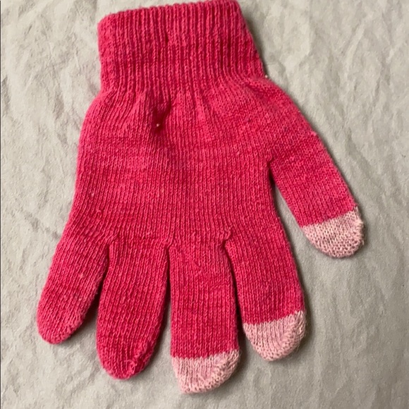 ✅ PINK Girls Girl Kids Tech Touch Warm Winter Gloves Glove Mittens Hand Warmers - Picture 4 of 8